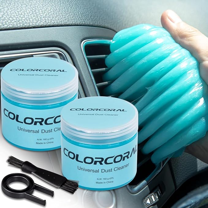 COLORCORAL Mini Vacuum Cleaner and 2Pack Cleaning Gel Universal Dust Cleaner - Image 2