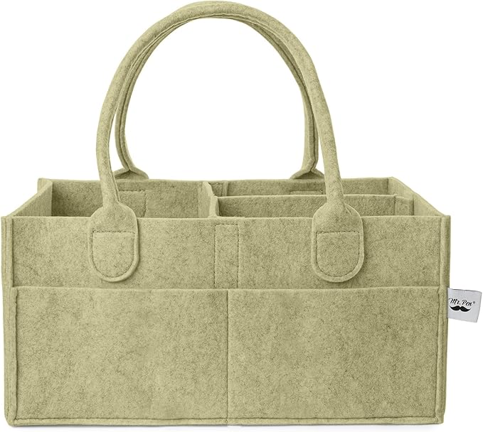 Mr. Pen- Baby Diaper Caddy Organizer, Olive Calm, Baby Caddy Organizer by MrPen