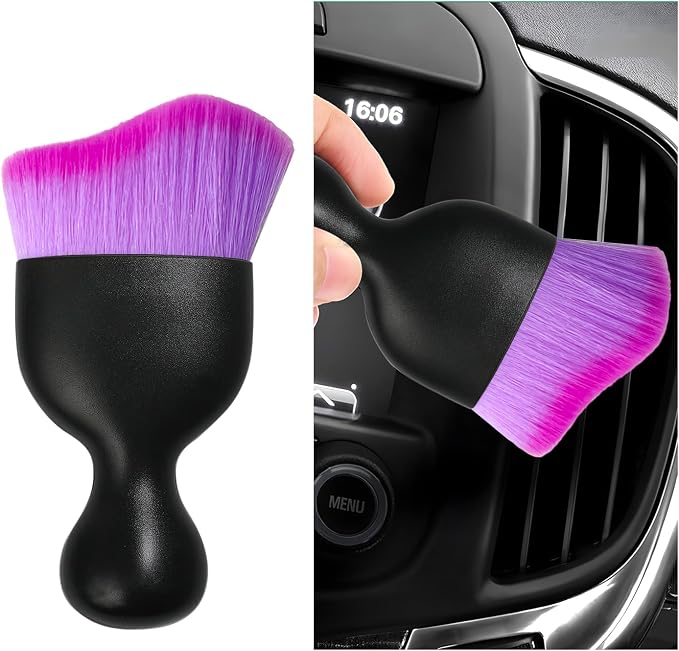 Car Interior Dust Brush, Soft Scratch Free Auto Detailing Brushes, Universal by Dickno
