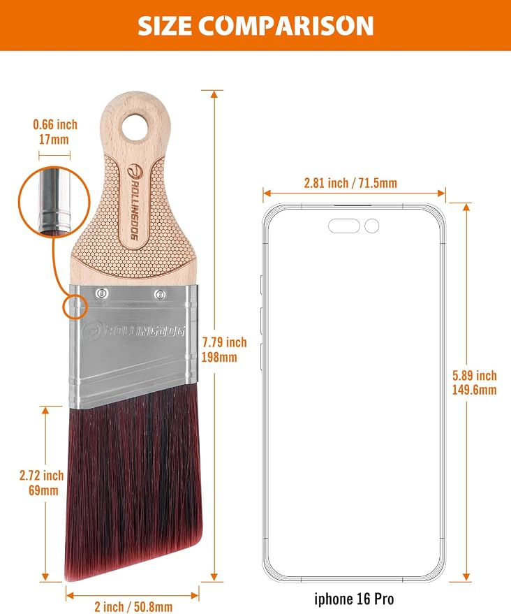 ROLLINGDOG 2 Inch Trim Brush - Image 4