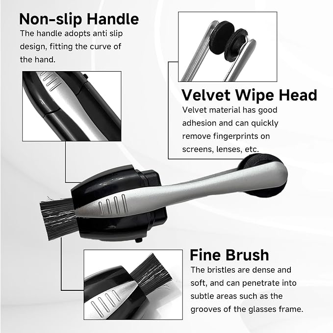 3Pcs Portable Eye Glasses Cleaner, Efficient and Durable Carbon Microfiber - Image 6