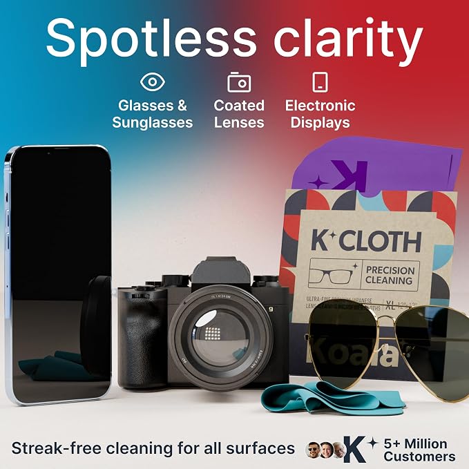 Koala Lens Cleaning Cloth | Japanese Microfiber | Glasses Cleaning Cloths | - Image 2
