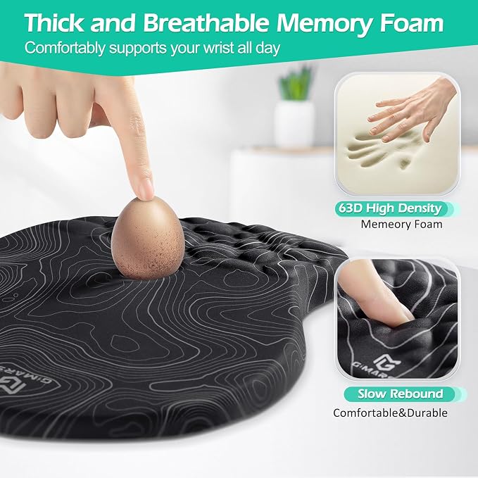 Gimars Upgrade Ergonomic Mouse Pad Wrist Rest - Image 6