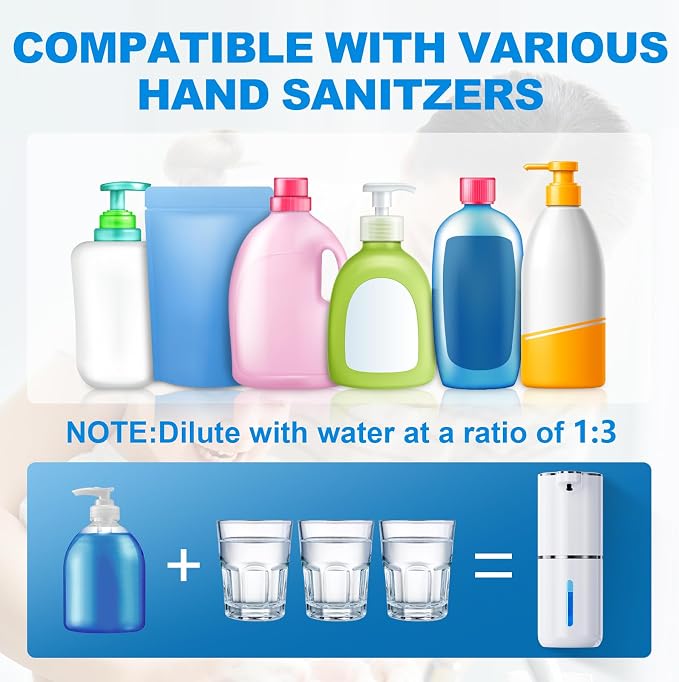 Automatic Foaming Soap Dispenser, 12.8oz/380ml Wall Mount Touchless Soap - Image 5