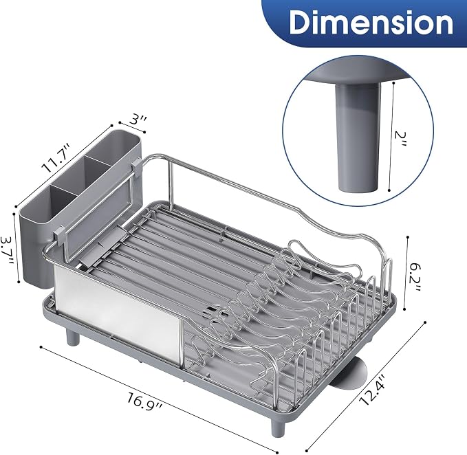 Stainless Steel Dish Drying Rack - Image 7