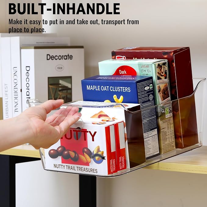 12 PACK Multi-Use Clear Plastic Storage Bins - Image 8