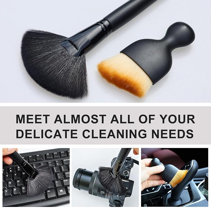 3 Pack Exquisite Microfiber Duster Brush, Car Interior Cleaning Tool, Small - Image 4