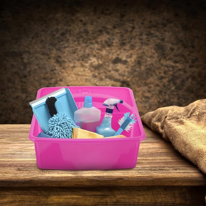 Portable Cleaning Tool Organizer Basket Multi-compartment Design - Image 7