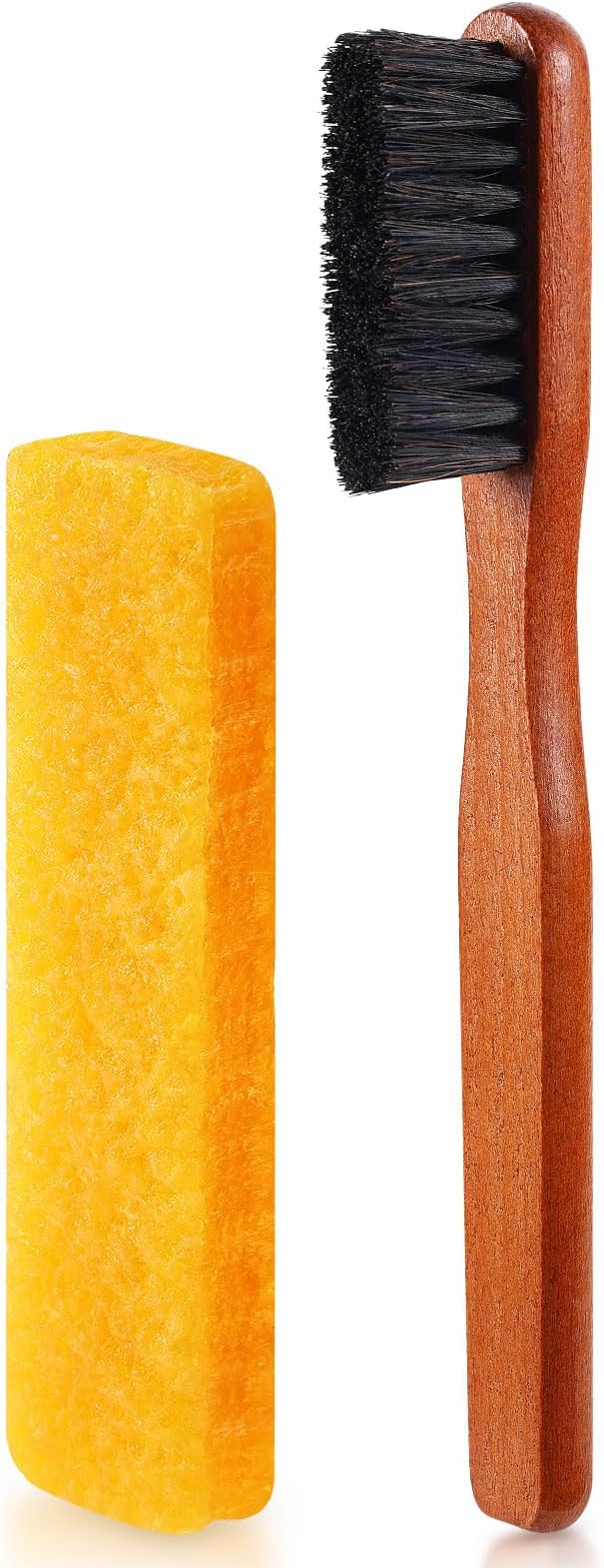 2 Pcs Suede Shoe Brush Nubuck Leather Cleaner Shoes Shine Dauber Crepe by ZJoey