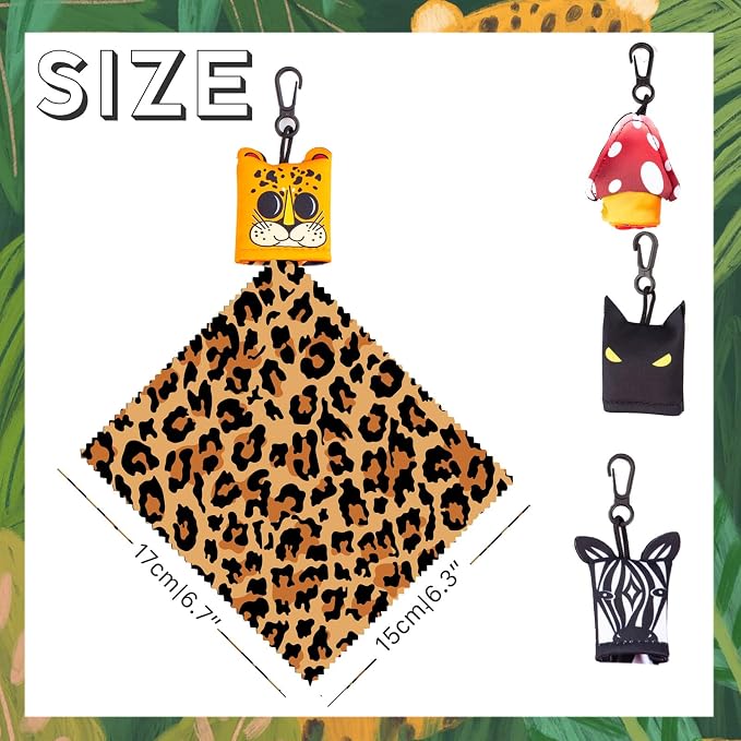 Glasses Cleaning Cloth Original Cute Animals, Double-Sided Microfiber Eye Glass - Image 2