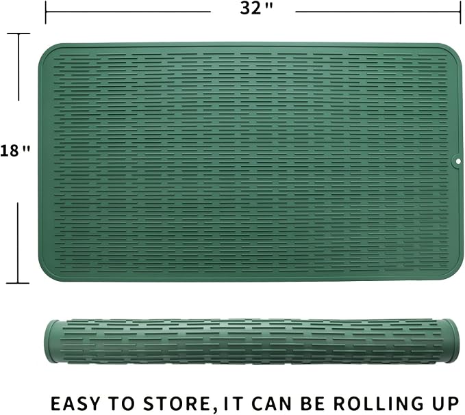 Silicone Dish Drying Mat for Multiple Usage, Easy clean, Eco-friendly, - Image 2