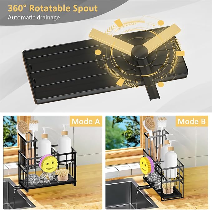Sponge Holder for Kitchen Sink & Sink Caddy - Image 3