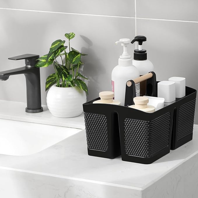 rejomiik Portable Shower Caddy Basket Plastic Cleaning Caddy Organizer Storage - Image 2