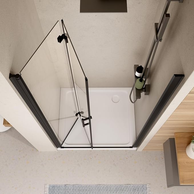 Bifold Shower Door, Royal Guard 34" W X 72" H Frameless Glass Shower Door - Image 6