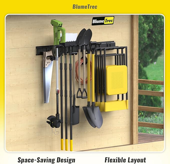 Garage Tool Organizer Wall Mount, 3 Rails - Image 6