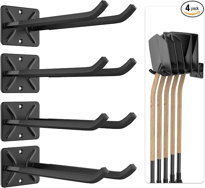 Ultrawall Garage Storage Hooks, Heavy Duty Steel Tool Organizer, 12.4 Inch Wall by UltrawallGarageToolsOrganizer