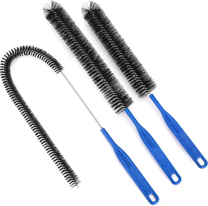 3PCS Drain Brush Set with Refrigerator Coil Cleaning Brush, Bathroom Drains by Unknown