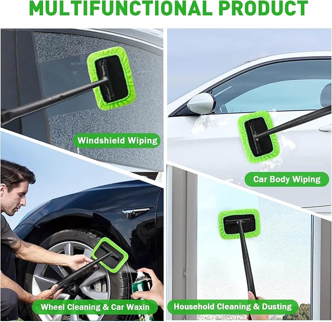 XINDELL Grip 22” Microfiber Car Window Cleaning Tool – Dash & Windshield Brush - Image 3