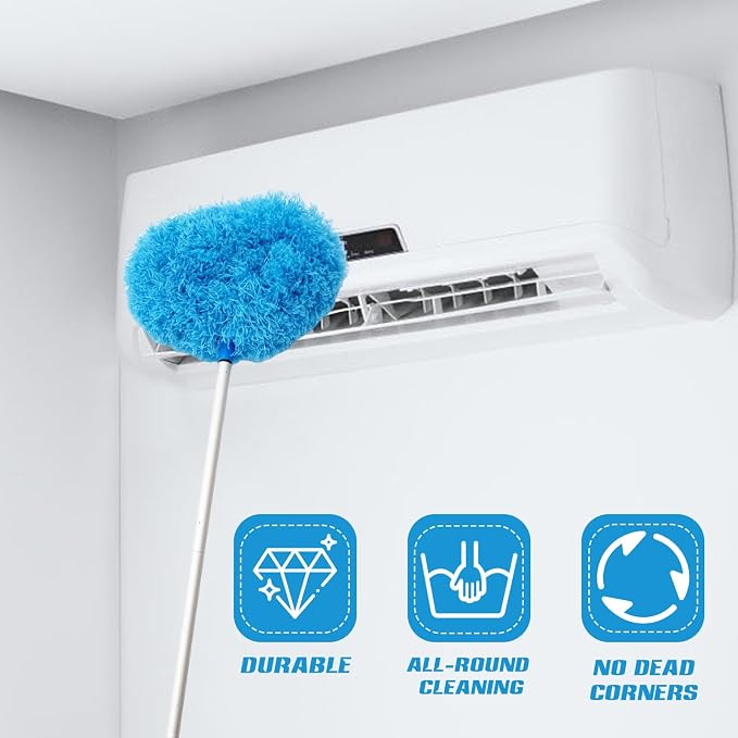 Ceiling Fan Cleaner Duster, Reusable Microfiber Ceiling Fan Blade Cleaner Duster - Image 7