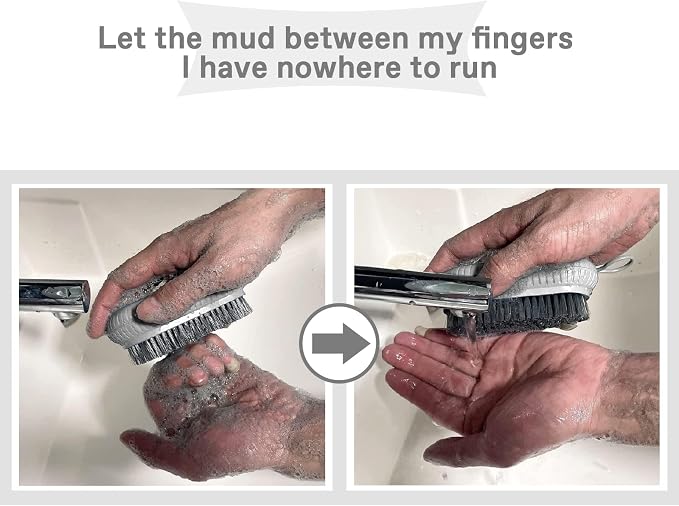 VWMYQ Heavy Duty Fingernail Scrub Brush, Durable Stiff Bristles Hand and Nail - Image 4