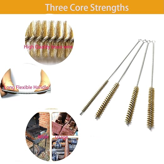 6pcs Brass Tube Pipe Cleaners Brush Set - Image 3