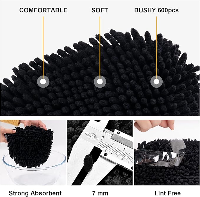 Ordenado 62" Car Wash Brush Kit Mitt Mop Sponge - Image 7