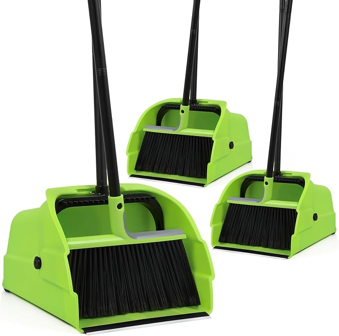 Jumbo Commercial Broom and Dustpan Set by KalTell