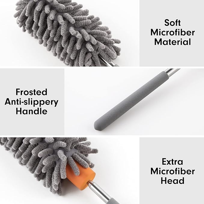 Microfiber Duster for Cleaning, Tukuos Hand Washable Dusters - Image 6