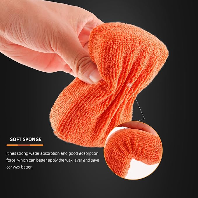 Microfiber Applicator Pad, SPTA Premium Microfiber Sponge and Cleaning Pads - Image 3