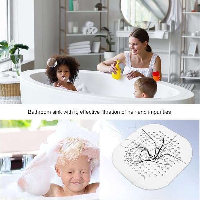 2 Pieces Shower Drain Hair Catcher Bathtub Stopper Home Drain Protectors Drain - Image 7