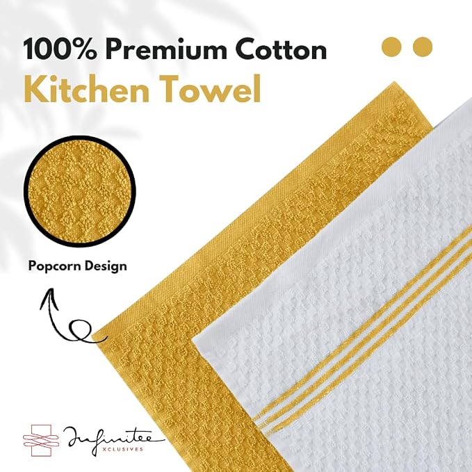 Infinitee Xclusives 100% Cotton Kitchen Towels - Image 8