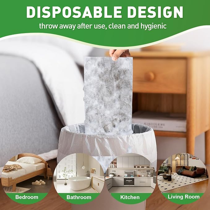 100ct Dry Sweeping Cloths for Swiffer Sweeper Mop, Heavy Duty Microfiber Duster - Image 7