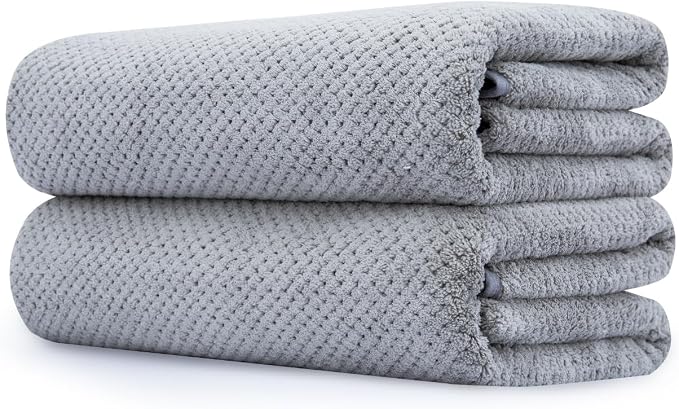 Extra Large Bath Towel Set of 2, Oversized Bath Sheet Super Soft Highly by BESTCHOICEFORYOU%EF%BC%81
