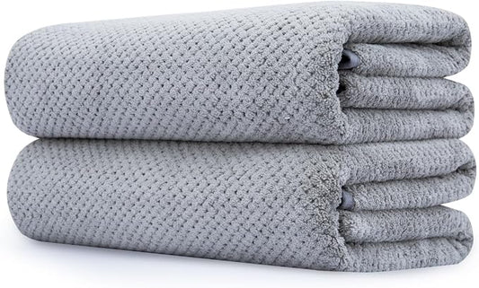 Extra Large Bath Towel Set of 2, Oversized Bath Sheet Super Soft Highly by BESTCHOICEFORYOU%EF%BC%81