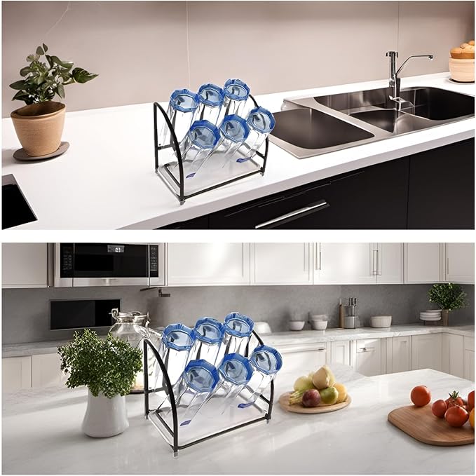 RHBLME 2 Packs Glass Drying Rack, Vertical Bottle Drying Rack Glass Bottle - Image 6