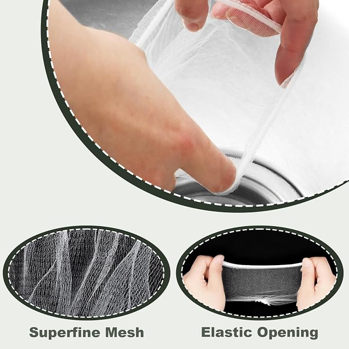 300 PCS Kitchen Sink Strainer Mesh Bag, Small Disposable Mesh Sink Strainer Bags - Image 3