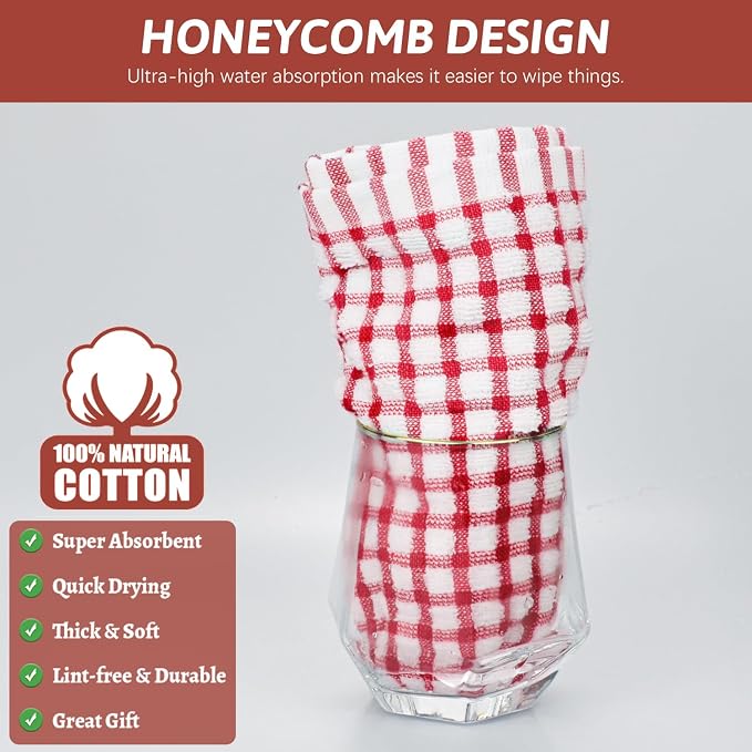 Nialnant 8 Pack Kitchen Towels, Dish Towels - Image 3