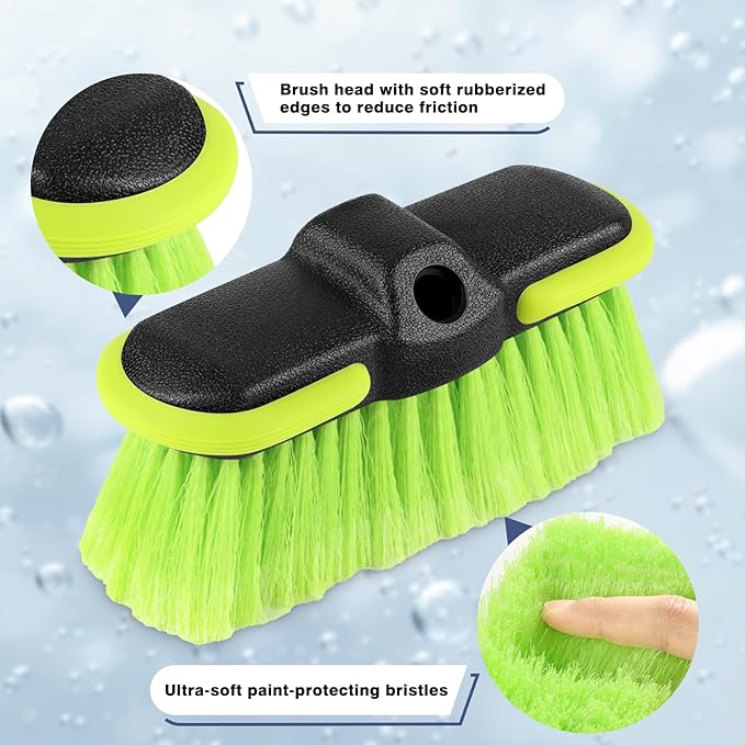 Car Wash Brush Head 8 ", Scrub Brush Attachment - Image 3
