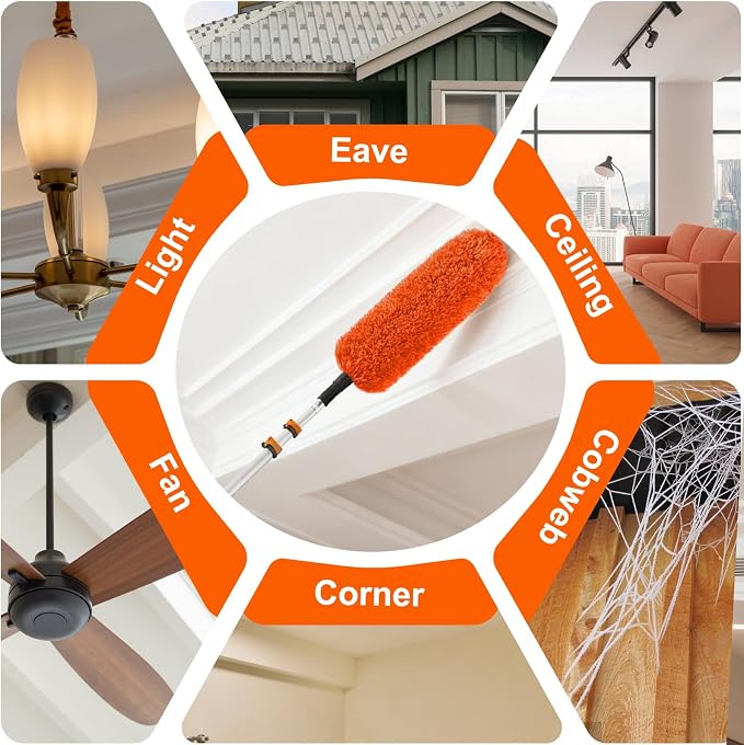 20FT Reach High Ceiling Duster Kit, Window Cleaning kit - Image 8