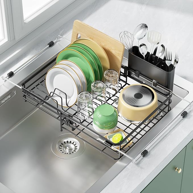 Expandable in Sink Dish Drying Rack by CosyPic