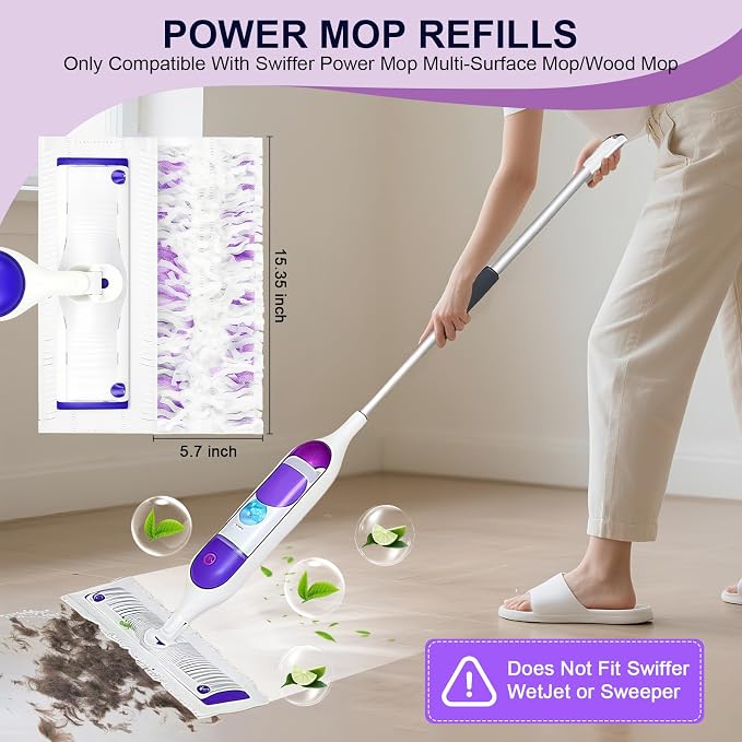 25 Pcs 5X Cleaning Power Mop Refills - Image 2