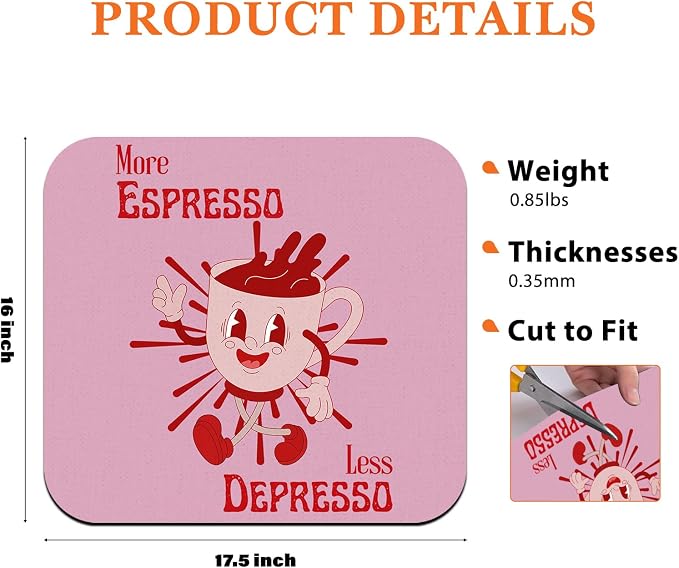 GZD More Espresso Less Depresso Coffee Mat - Image 7