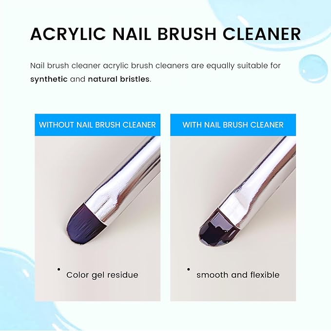 Nail Brush Cleaner 120ml Acrylic Brush Cleaner Efficient Nail Cleaner - Image 4