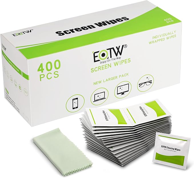 Screen Wipes Individually Wrapped, EOTW Pre-moistened Computer Phone Lens by EOTW