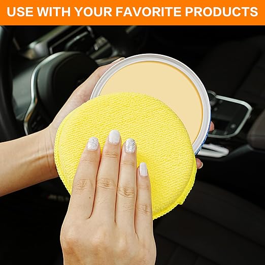 Microfiber Wax Applicator Pads, Car Wax Applicator, Buffing & Detail Polishing - Image 7