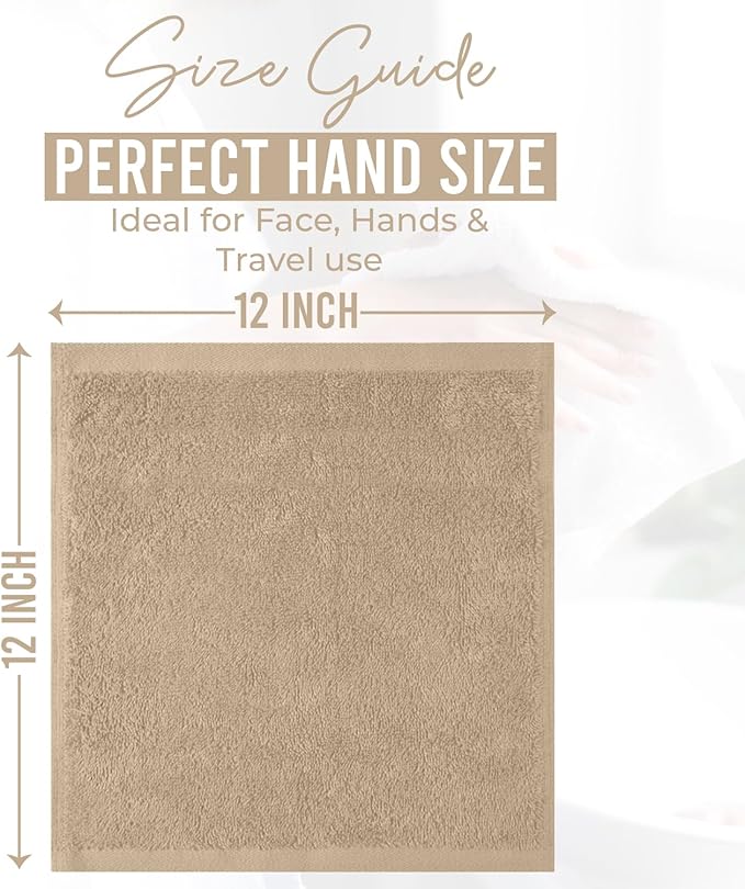DAN RIVER 12 Pack Wash Cloths for Showering - Image 2