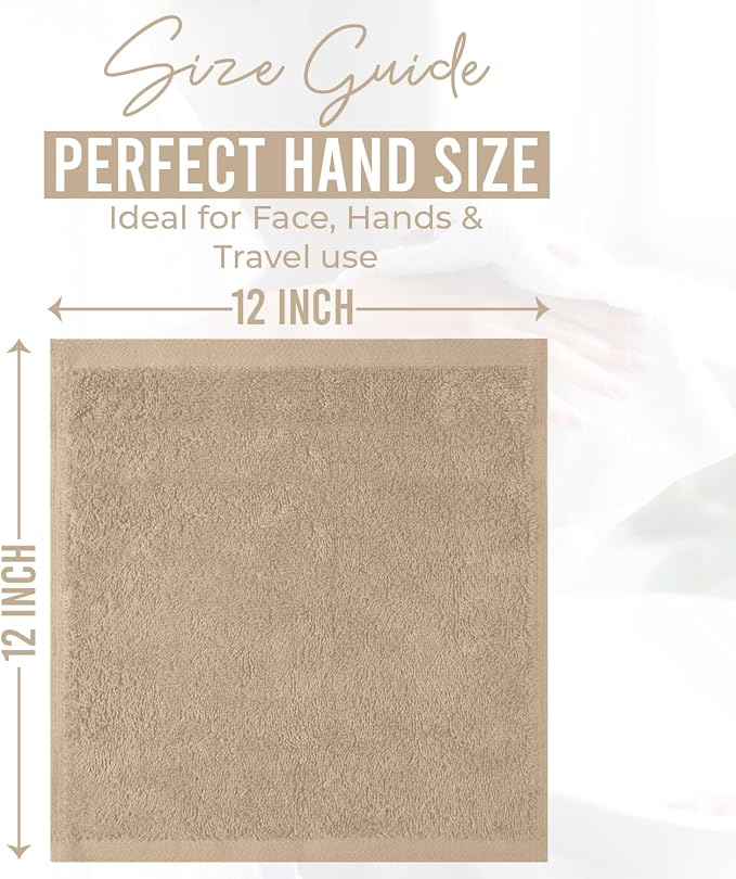 DAN RIVER 12 Pack Wash Cloths for Showering - Image 2