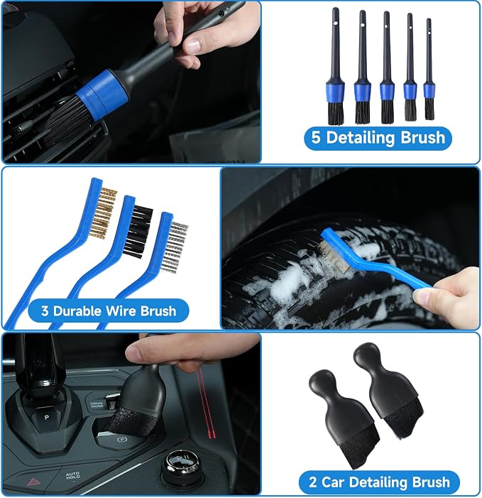 36Pcs Car Detailing Kit, Car Detailing Brush Set, Car Cleaning Kit, Auto - Image 4