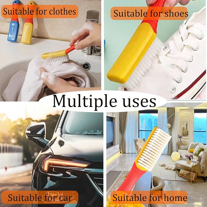 Nail Cleaning Brush, 2 Pack, Plastic Material, Sturdy Handle, 6.3 Inch Length - Image 6