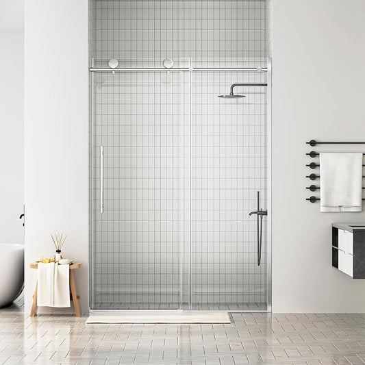 WinZo Frameless Shower Door 50-54 in W x 75 in H, Sliding Shower Door - Image 2